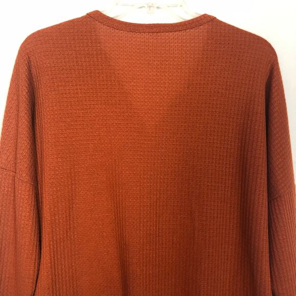 Twenty Ten Waffle Knit Tie Front Top Size Medium - Picture 7 of 9